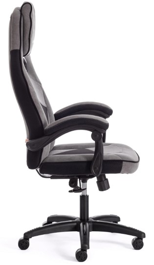 Кресло компьютерное ARENA флок , серый/черный, 29/35 арт.14129 в Екатеринбурге - изображение 1