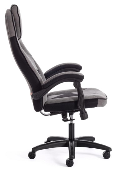 Кресло компьютерное ARENA флок , серый/черный, 29/35 арт.14129 в Екатеринбурге - изображение 2
