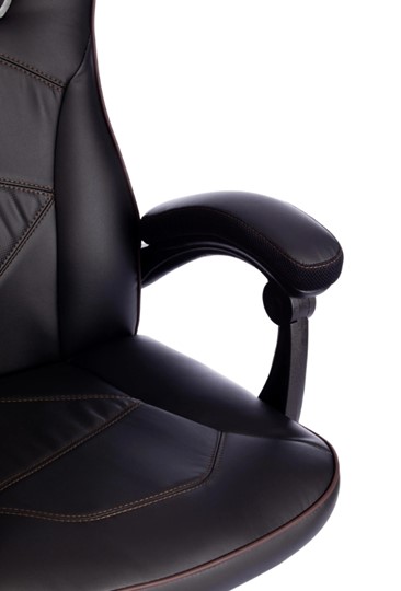 Кресло компьютерное ARENA кож/зам, черный/черный карбон, 36-6/карбон черный арт.13561 в Каменске-Уральском - изображение 10