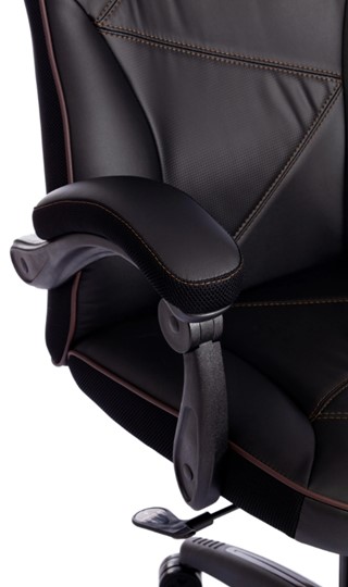 Кресло компьютерное ARENA кож/зам, черный/черный карбон, 36-6/карбон черный арт.13561 в Екатеринбурге - изображение 12