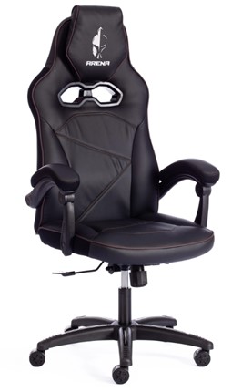 Кресло компьютерное ARENA кож/зам, черный/черный карбон, 36-6/карбон черный арт.13561 в Екатеринбурге - изображение