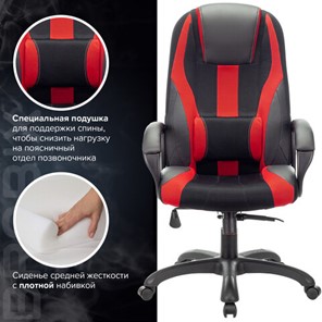 Компьютерное кресло Brabix Premium Rapid GM-102 (экокожа/ткань, черное/красное) 532107 в Кушве - предосмотр 5
