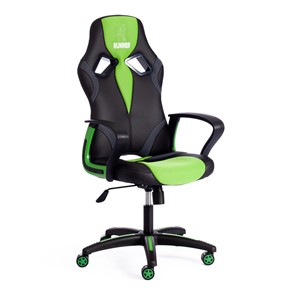 Компьютерное кресло RUNNER кож/зам/ткань, черный/зеленый, арт.11736 в Екатеринбурге