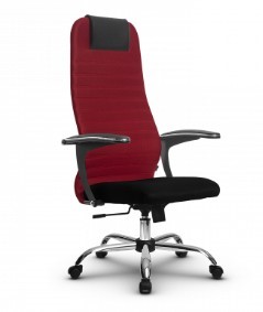 Кресло для компьютера SU-BU158-10  CH красный/черный в Екатеринбурге