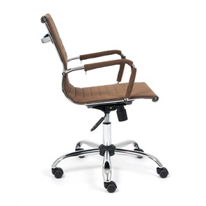 Кресло компьютерное URBAN-LOW флок, коричневый, арт.14446 в Екатеринбурге - предосмотр 2