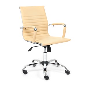 Компьютерное кресло URBAN-LOW кож/зам, бежевый, арт.14452 в Ревде