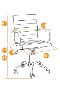 Компьютерное кресло URBAN-LOW кож/зам, черный, арт.14460 в Первоуральске - предосмотр 16