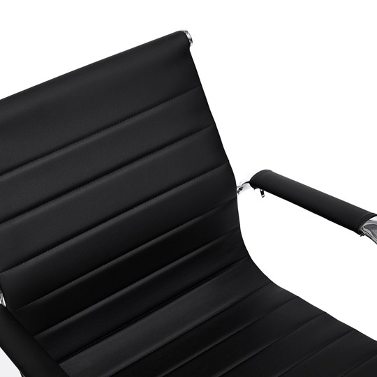 Компьютерное кресло URBAN-LOW кож/зам, черный, арт.14460 в Екатеринбурге - изображение 4