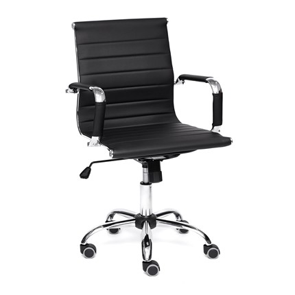 Компьютерное кресло URBAN-LOW кож/зам, черный, арт.14460 в Первоуральске - изображение