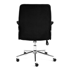 Компьютерное кресло YORK флок, черный, арт.13559 в Каменске-Уральском - предосмотр 4