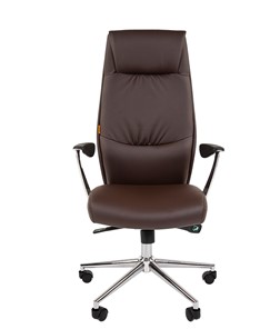 Офисное кресло CHAIRMAN Vista Экокожа премиум коричневая (vista) в Ирбите - предосмотр 3
