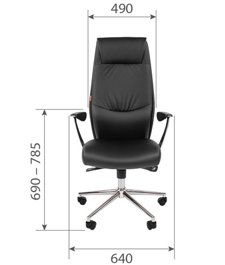 Офисное кресло CHAIRMAN Vista Экокожа премиум коричневая (vista) в Асбесте - изображение 5