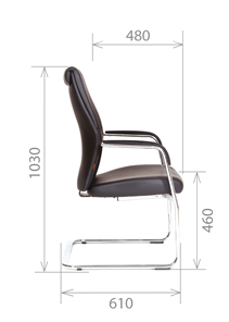 Кресло офисное CHAIRMAN Vista V Экокожа премиум коричневая (vista) в Артемовском - предосмотр 2