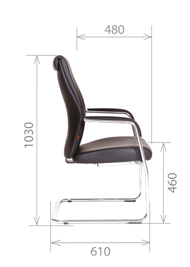 Кресло офисное CHAIRMAN Vista V Экокожа премиум коричневая (vista) в Ревде - изображение 2