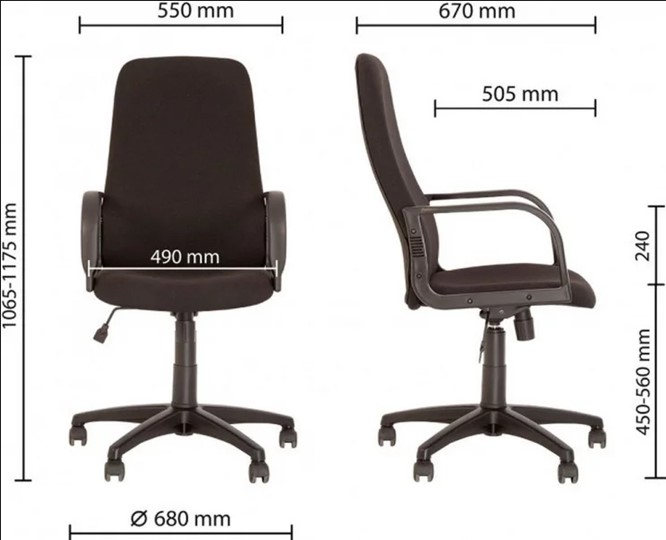 Кресло для офиса DIPLOMAT (PL64) ткань CAGLIARI C38 в Первоуральске - изображение 2