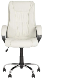 Кресло для офиса ELLY (CHR68) экокожа ECO-50, белая в Кушве