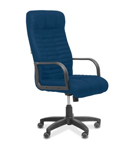 Кресло в офис Атлант, ткань Bahama / синяя в Каменске-Уральском
