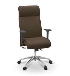 Кресло для руководителя Dark (подлокотники 3D) экокожа премиум / коричневая CN1116 в Екатеринбурге
