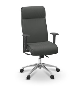 Офисное кресло для руководителя Dark (подлокотники 3D) экокожа премиум / темно-серая CN1118 в Богдановиче