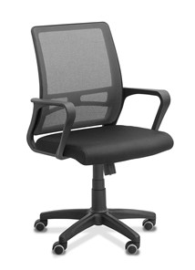 Офисное кресло для сотрудника Акцент, сетка YM/ткань TW / черная/серая в Каменске-Уральском