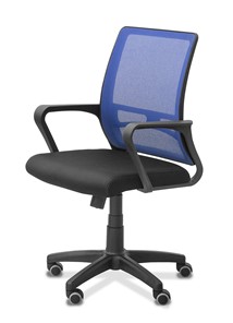 Кресло офисное Акцент, сетка YM/ткань TW / синяя/черная в Екатеринбурге - предосмотр