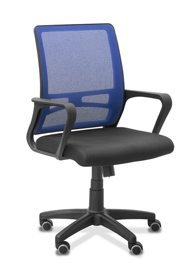 Кресло офисное Акцент, сетка YM/ткань TW / синяя/черная в Екатеринбурге - изображение 7