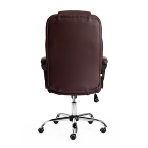 Офисное кресло BERGAMO Хром (22) кож/зам, коричневый, арт.19369 в Первоуральске - предосмотр 3