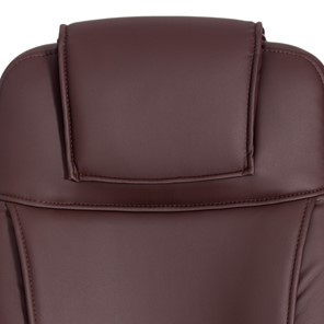 Офисное кресло BERGAMO Хром (22) кож/зам, коричневый, арт.19369 в Кушве - предосмотр 7