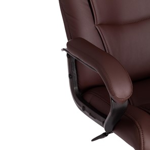 Офисное кресло BERGAMO Хром (22) кож/зам, коричневый, арт.19369 в Первоуральске - предосмотр 8