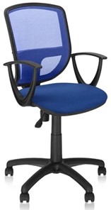 Кресло BETTA GTP (PL62) ткань CAGLIARI C-6 /сетка синий в Екатеринбурге - предосмотр