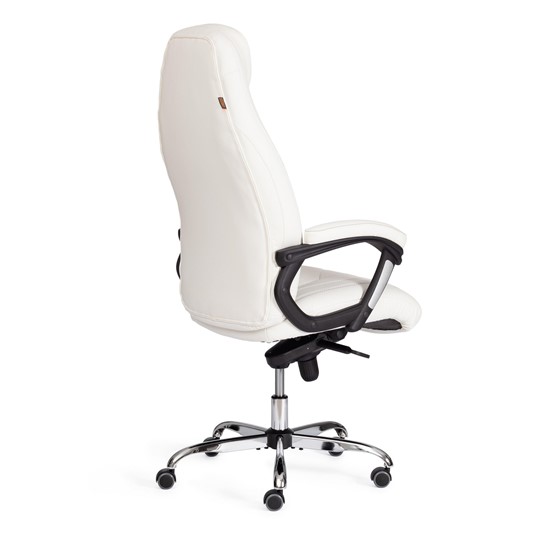 Кресло компьютерное BOSS Lux, кож/зам, белый, арт.21152 в Каменске-Уральском - изображение 3