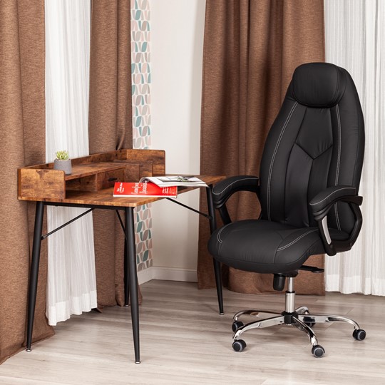 Офисное кресло BOSS Lux, кож/зам, черный, арт.21151 в Красноуфимске - изображение 12