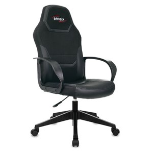Офисное кресло BRABIX "Alpha GM-018", ткань/экокожа, черное, 532636, GM-018_532636 в Ревде