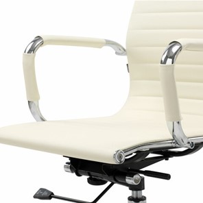 Офисное кресло BRABIX "Energy EX-509", экокожа, хром, бежевое, 531166 в Красноуфимске - предосмотр 4