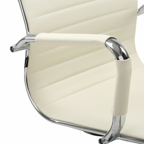 Офисное кресло BRABIX "Energy EX-509", экокожа, хром, бежевое, 531166 в Красноуфимске - предосмотр 8