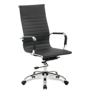 Офисное кресло BRABIX "Energy EX-509", экокожа, хром, черное, 530862 в Красноуфимске