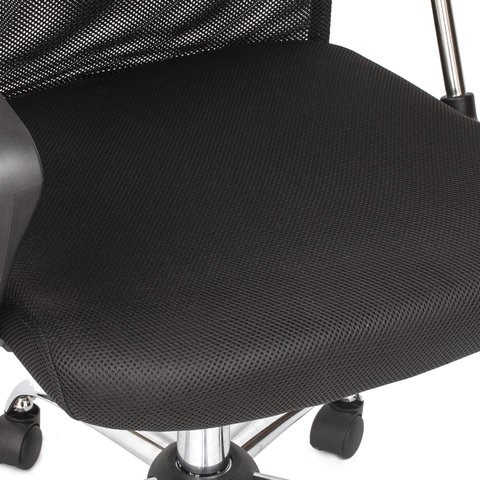 Кресло офисное BRABIX "Flash MG-302", с подлокотниками, хром, черное, 530867 в Краснотурьинске - изображение 12