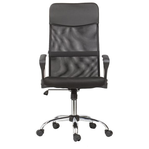 Кресло офисное BRABIX "Flash MG-302", с подлокотниками, хром, черное, 530867 в Красноуфимске - изображение 3