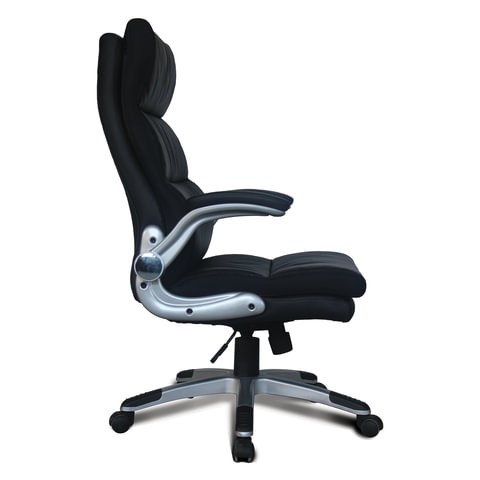Офисное кресло BRABIX "Fregat EX-510", рециклированная кожа, черное, 530863 в Красноуфимске - изображение 2