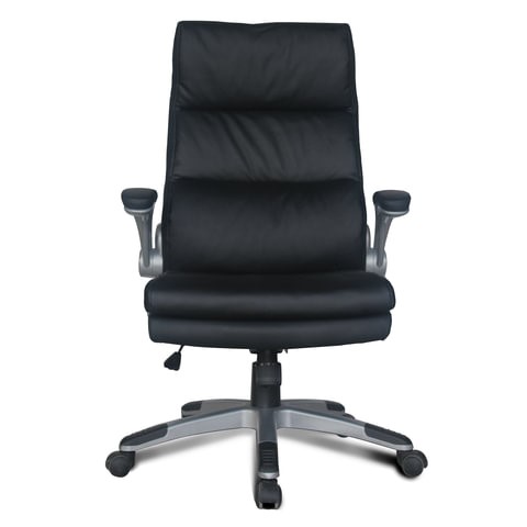Офисное кресло BRABIX "Fregat EX-510", рециклированная кожа, черное, 530863 в Первоуральске - изображение 4