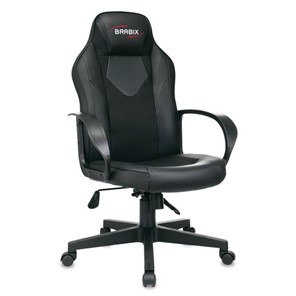 Офисное кресло BRABIX "Game GM-017", экокожа/ткань, черное, 532641, GM-017_532641 в Кушве