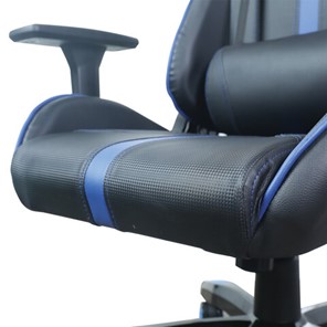 Кресло компьютерное BRABIX "GT Carbon GM-120", две подушки, экокожа, черное/синее, 531930 в Екатеринбурге - предосмотр 11