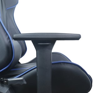 Кресло компьютерное BRABIX "GT Carbon GM-120", две подушки, экокожа, черное/синее, 531930 в Ревде - предосмотр 13