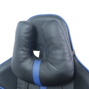 Кресло компьютерное BRABIX "GT Carbon GM-120", две подушки, экокожа, черное/синее, 531930 в Екатеринбурге - предосмотр 8
