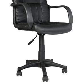 Офисное кресло BRABIX "Hit MG-300", с подлокотниками, экокожа, черное, 530864 в Екатеринбурге - предосмотр 4