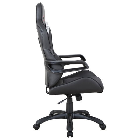 Кресло офисное Brabix Nitro GM-001 (ткань, экокожа, черное) 531817 в Каменске-Уральском - изображение 2