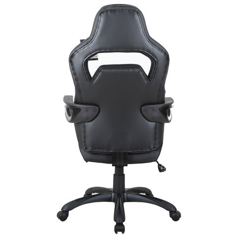 Кресло офисное Brabix Nitro GM-001 (ткань, экокожа, черное) 531817 в Каменске-Уральском - изображение 6