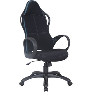 Кресло Brabix Premium Force EX-516 (ткань, черное/вставки синие) 531572 в Кушве - предосмотр