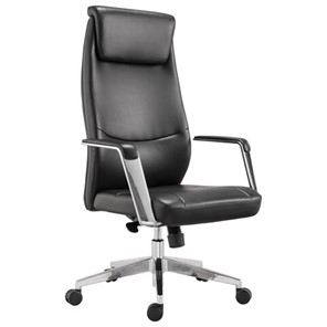 Офисное кресло BRABIX PREMIUM "Jazz EX-757", синхромеханизм, алюминий, экокожа, черное, 532489 в Ревде