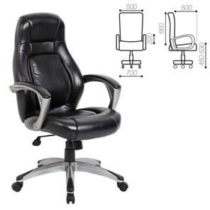 Офисное кресло BRABIX PREMIUM "Turbo EX-569", экокожа, спортивный дизайн, черное, 531014 в Екатеринбурге - предосмотр 1